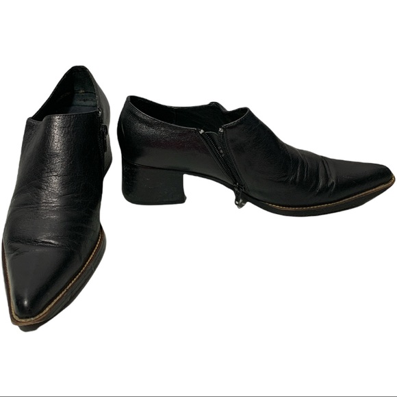 Paolo Conté Collection Black Pointed Block Heel - Picture 3 of 14